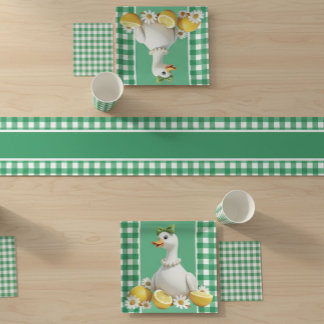 Silly White Goose Paper Plates