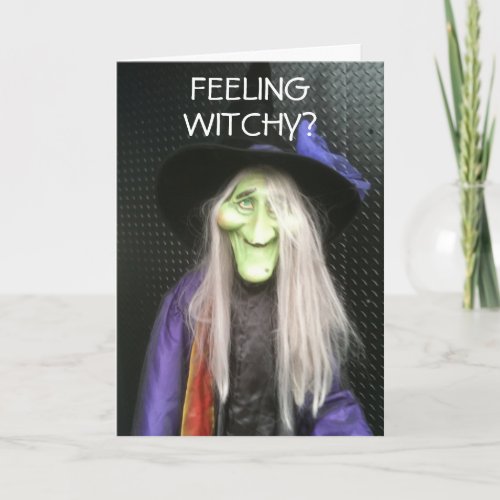 SILLY WITCH HUMOROUS BIRTHDAY CARD