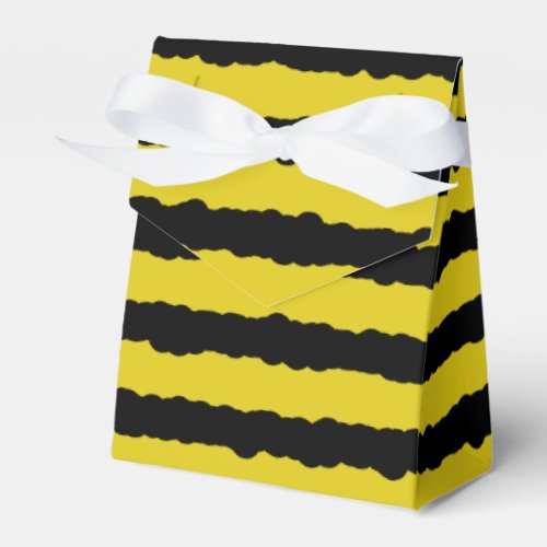 Silly YellowBlack Bee_Like Stripes Favor Boxes