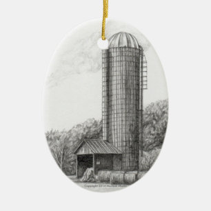 Silo Farming Ornament