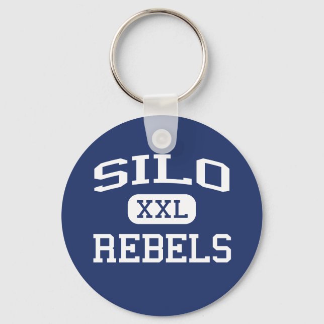 Silo - Rebels - Silo High School - Durant Oklahoma Keychain (Front)