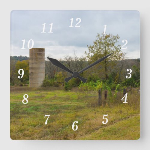 Silo Still Stands Wall Clock