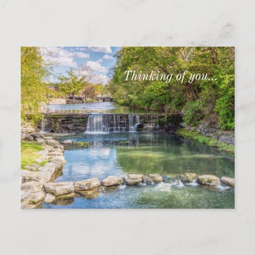 Siloam Springs Sager Waterfall Thinking Of You Postcard
