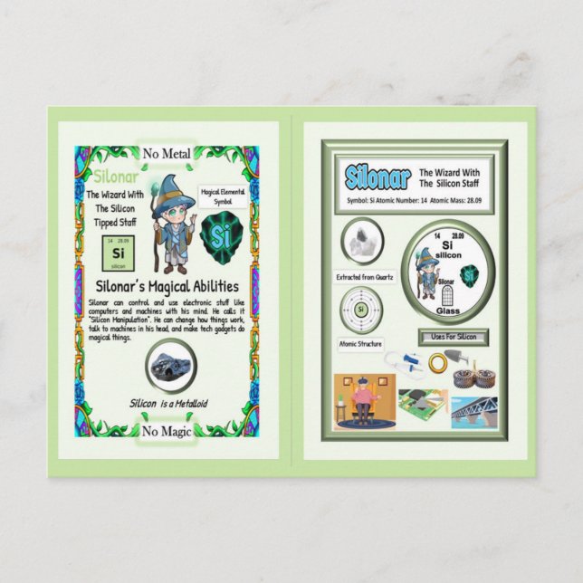 Silonar Wizard - Silicon Element Postcard (Front)