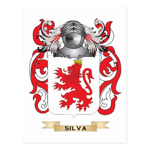 Silva Coat Of Arms Postcards & Postcard Template Designs