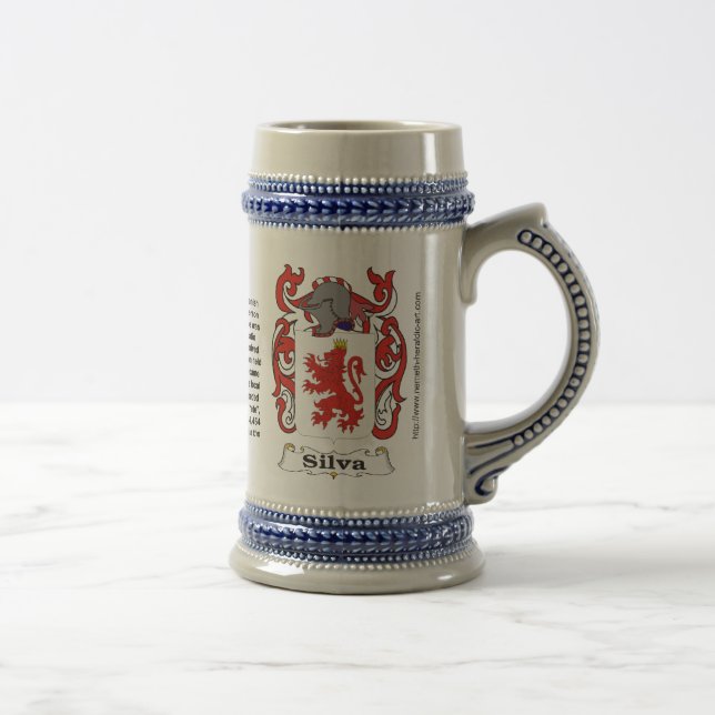 Silva coat of arms on a Stein (Right)