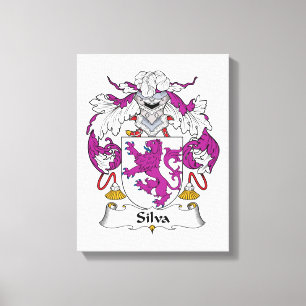 Silva Family Crest Canvas Print