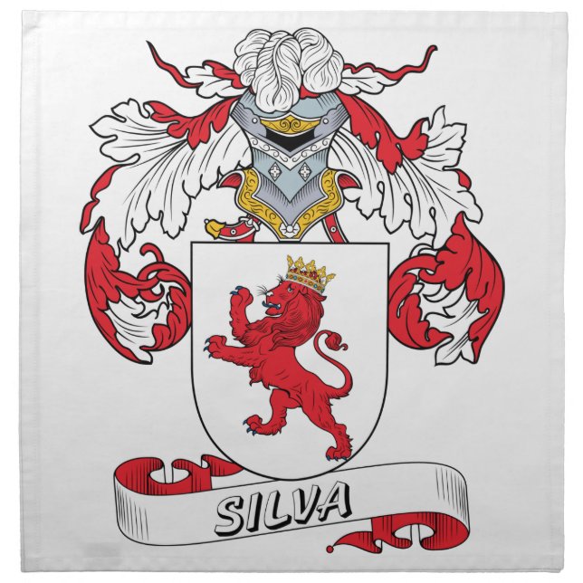 Silva Family Crest Napkin (Front)
