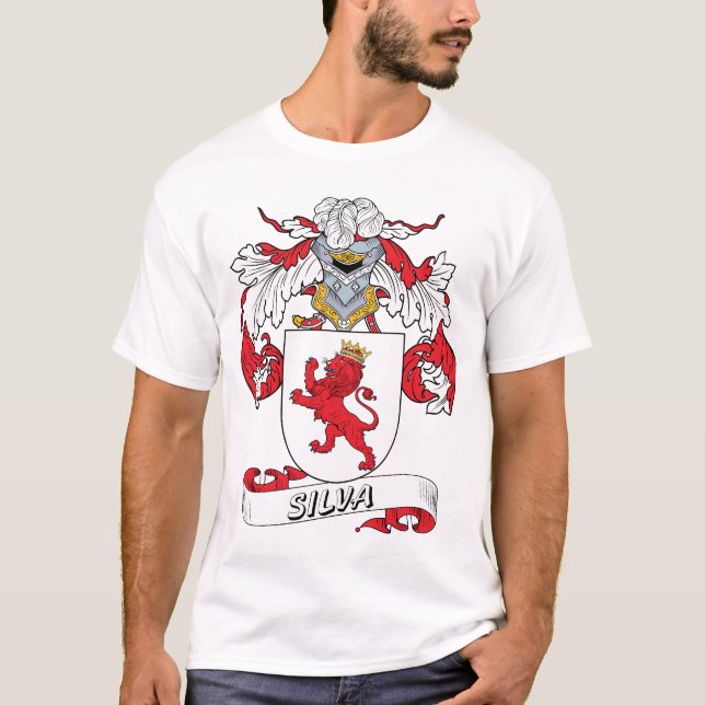 Silva Family Crest T-Shirt (Front)