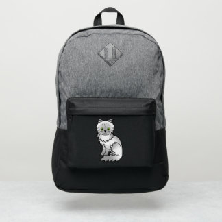 Silve Tabby Chinchilla Persian Cute Cartoon Cat Port Authority® Backpack