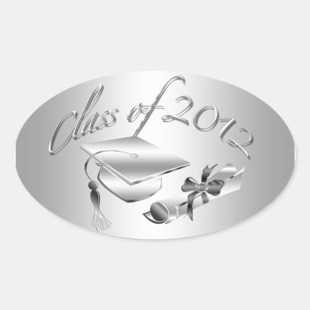 Silver Graduation Envelope Seals | Zazzle