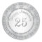 Silver 25th Anniversary Labels