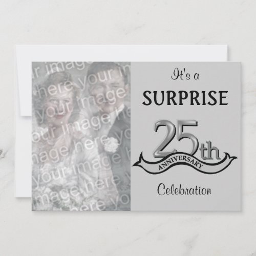Silver (25th) Anniversary Party invitations
