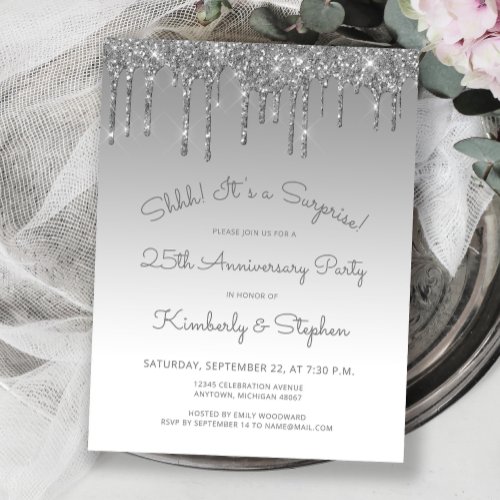 Silver 25th Anniversary Surprise Party