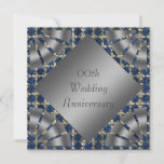 Silver 25th Wedding Anniversary Party Invitation