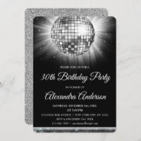 Silver 30th Birthday Party Disco Dance Ball