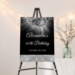 Silver 60th Birthday Party 70's Disco Ball Foam Board<br><div class="desc">Elevate your 60th birthday celebration with our Silver 60th Birthday Party 70's Disco Ball Foam Poster Board, designed to add a touch of sophistication and retro flair to your milestone bash. In a shimmering shade of silver, this foam poster board exudes elegance and nostalgia. The disco ball graphic transports you...</div>