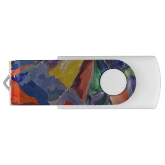 Silver, 8 GB, Black, Abstract USB Flash Drive