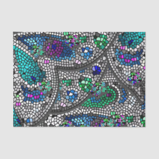 Silver Accents Mosaic Art Tissue Paper
