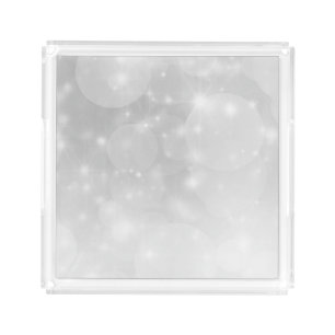 Silver acrylic tray