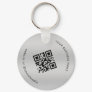 Silver | Add Your Custom Business Qr Code Scan Keychain