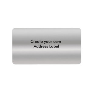 Silver Address Label