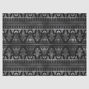 Silver and Black Art Deco Decoupage Tissue Paper