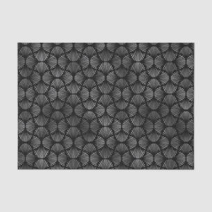 Silver and Black Art Deco Pattern Tissue Paper