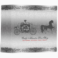 Silver And Black Horse & Carriage Wedding Design
