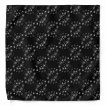 Silver and Black Paisley Design