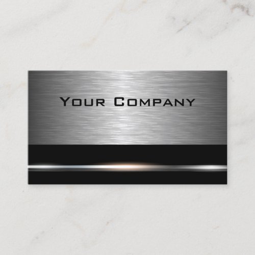 Silver and Black  Professional Business Card