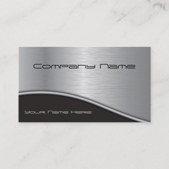 Silver and Black Professional Business Card | Zazzle.com