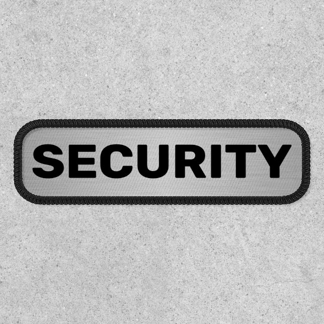 Silver and Black Security Patch (Front)