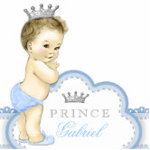 Silver and Gold Baby Shower, Large Baby Blocks, Royal Prince Baby