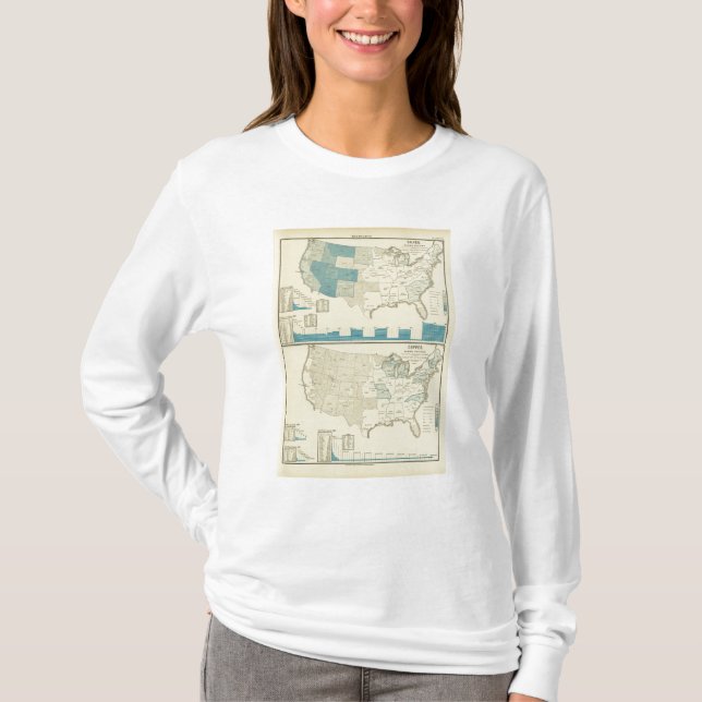 Silver and copper mining regions T-Shirt (Front)