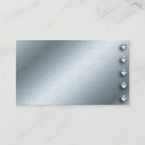 Silver and Diamond Business Card Design