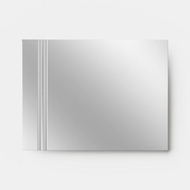 Silver and Diamond Effect Custom Envelopes, A2 Envelope (Front)