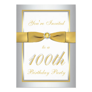 100th Anniversary Invitations & Announcements | Zazzle