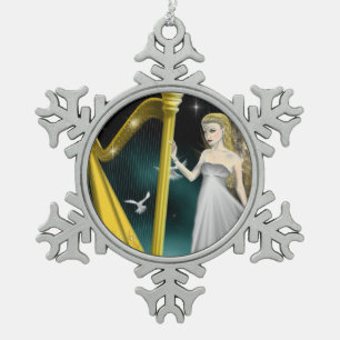 Silver and Gold Angel Ornament
