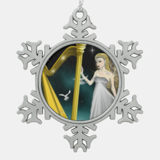 Silver and Gold Angel Ornament