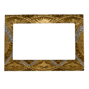 Silver And Gold Art Deco Pattern Magnetic Frame