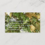Silver and Gold Christmas Tree I Holiday Business Card