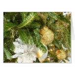 Silver and Gold Christmas Tree I Holiday Card