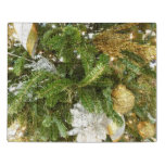 Silver and Gold Christmas Tree I Holiday Jigsaw Puzzle