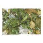 Silver and Gold Christmas Tree I Holiday Kitchen Towel