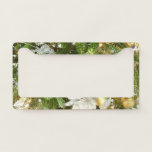 Silver and Gold Christmas Tree I Holiday License Plate Frame