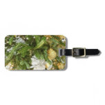 Silver and Gold Christmas Tree I Holiday Luggage Tag