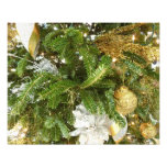 Silver and Gold Christmas Tree I Holiday Photo Print