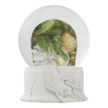Silver and Gold Christmas Tree I Holiday Snow Globe