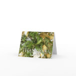 Silver and Gold Christmas Tree I Holiday Thank You Card